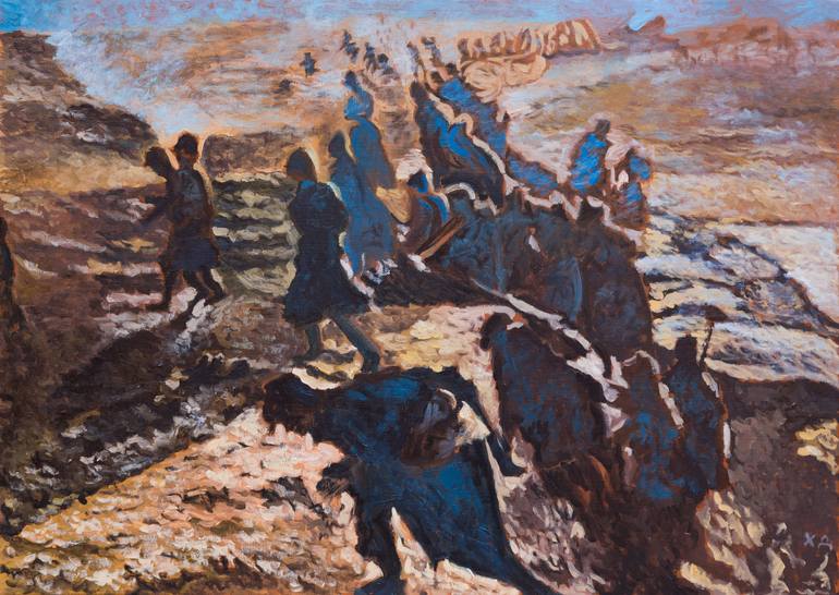 BATTLE OF VERDUN Painting by Dusko Hadzic | Saatchi Art