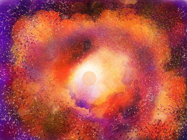 Original Abstract Nature Mixed Media by Nina Mistry