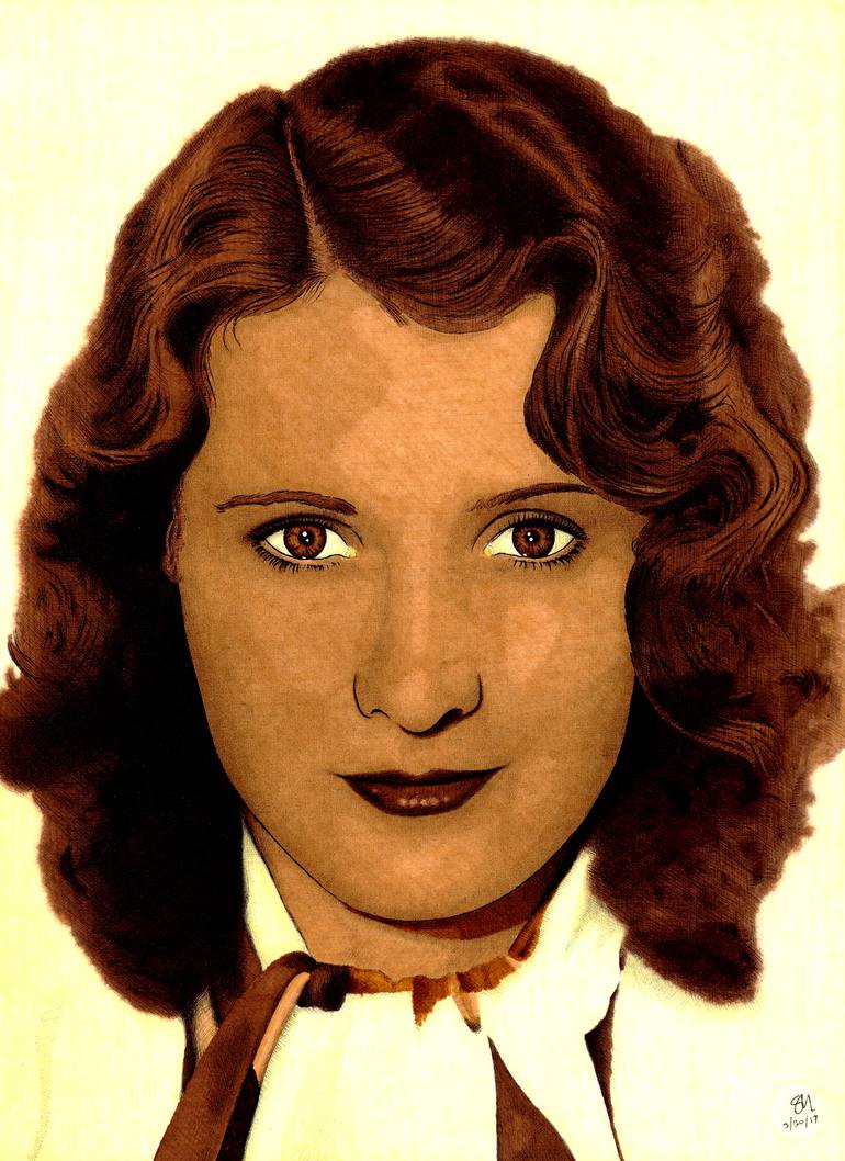 Barbara Stanwyck Drawing by Stephen Marts | Saatchi Art