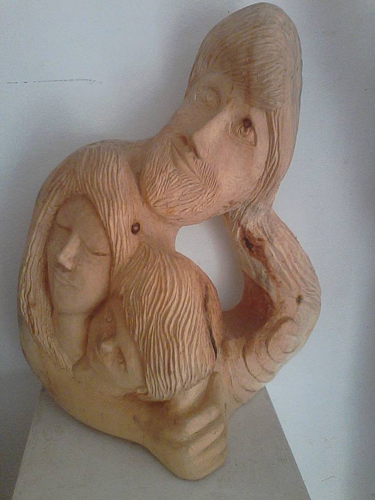 Original Portraiture Family Sculpture by Silvano Soppelsa