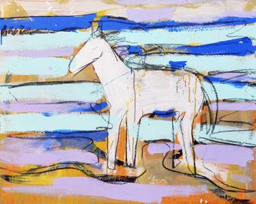 Horse Galloping Free in the West Landscape thumb