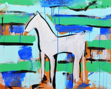 Print of Abstract Horse Paintings by Grace Divine