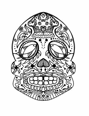 Calavera Skull Art Magic Mexico Spirit Contact Death Mask thumb