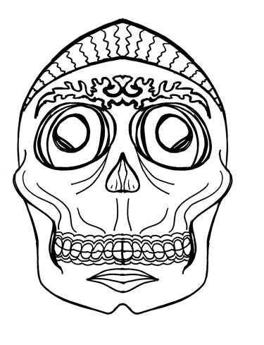 Skull Art Inspired by Holy Sacred Ancient Death Masks from Tribal Cultures thumb