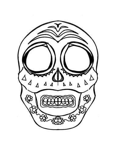 Calavera Mexicana Mexican Skull Inspired Art thumb