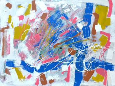 Figurative Abstract White Red PInk Blue Green Awesome Fantastic Bright Expansive Space thumb