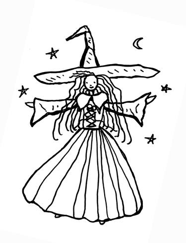 Wild and Crazy Halloween Fairy Godmother Witch Magical Day of the Dead Dia de los muertos thumb