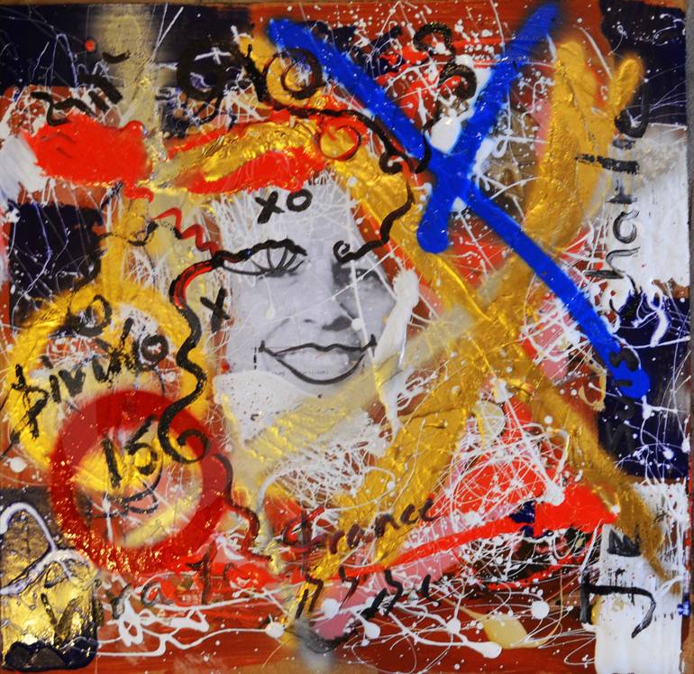 Original Surrealism People Painting by Grace Divine