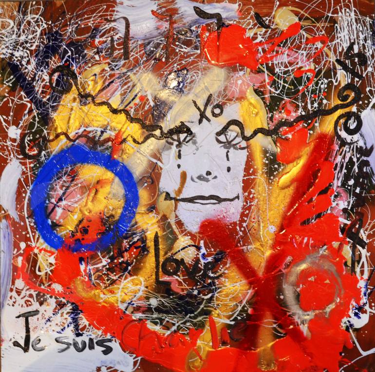 Original Abstract People Painting by Grace Divine