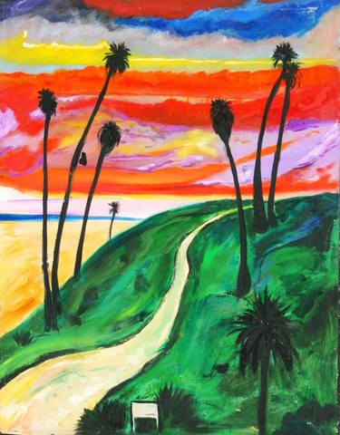 Print of Abstract Expressionism Beach Paintings by Grace Divine