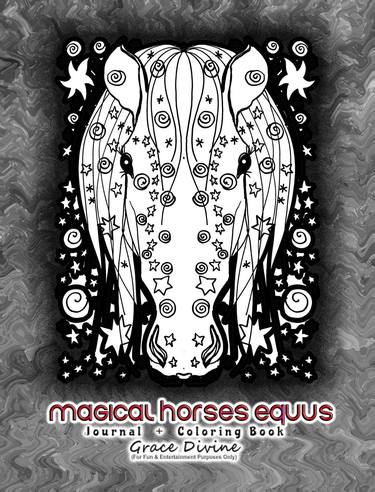 HORSE COLORING BOOK COVER thumb