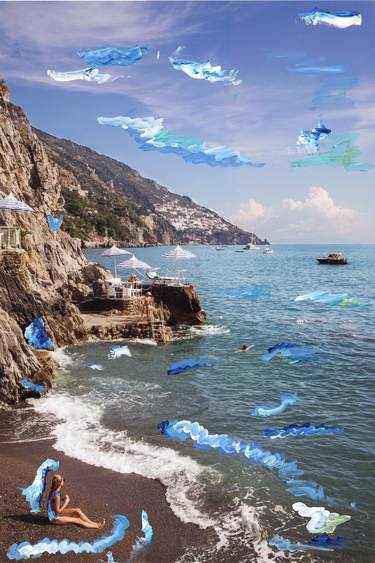 Waves, Positano Beach Club - Limited Edition of 1 thumb