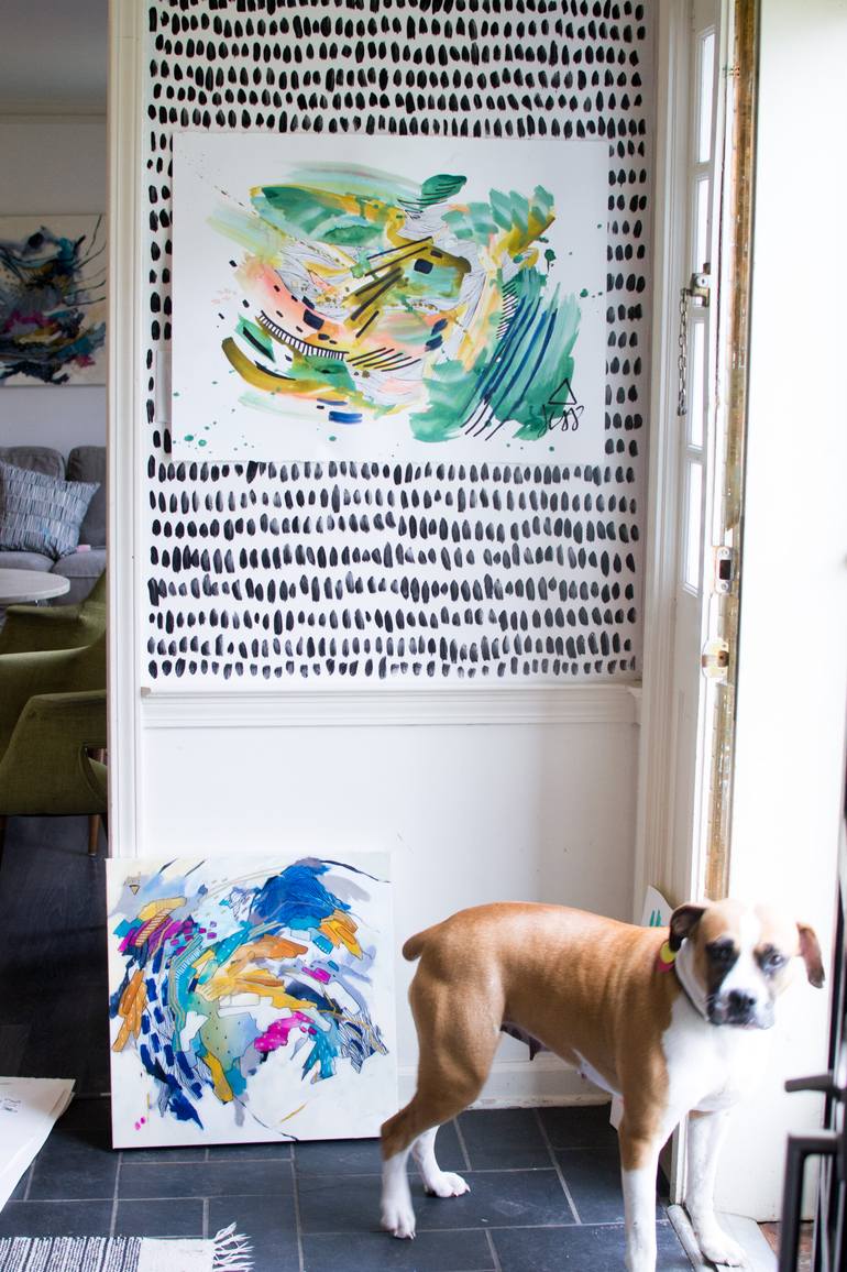 Original Abstract Expressionism Abstract Painting by Jessica Tinsley