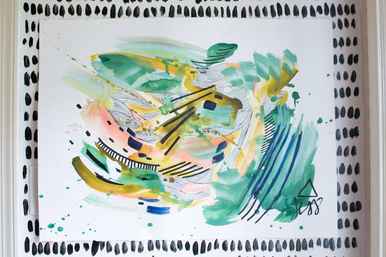 Original Abstract Expressionism Abstract Painting by Jessica Tinsley