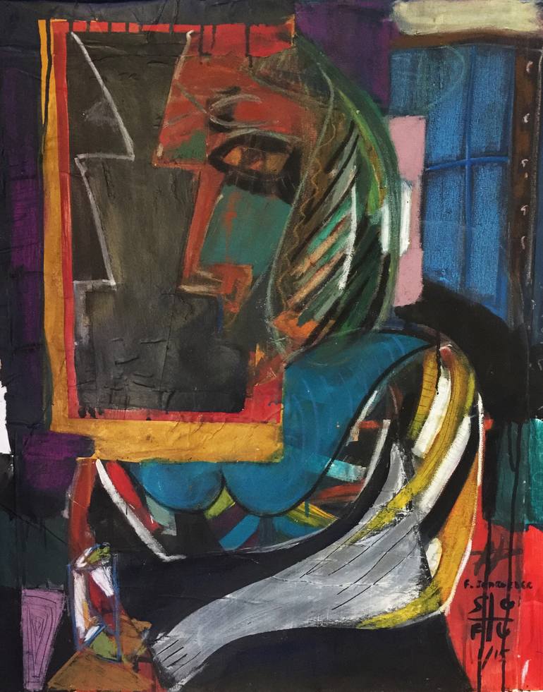 Black Mirror Painting by SO FU Saatchi Art