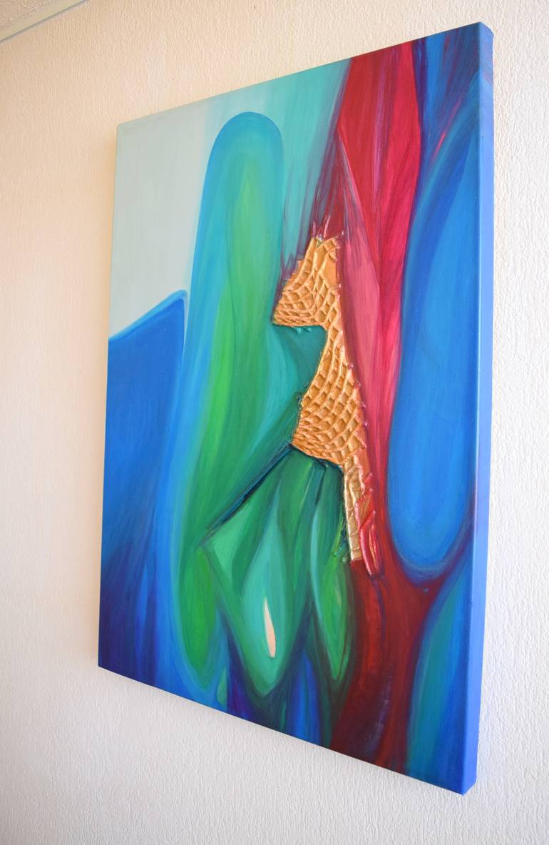 Original Modernism Abstract Painting by Gisela Zimmermann