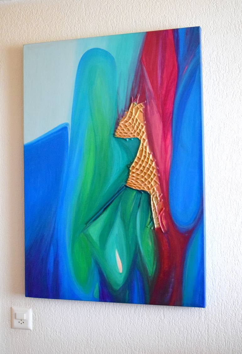 Original Modernism Abstract Painting by Gisela Zimmermann
