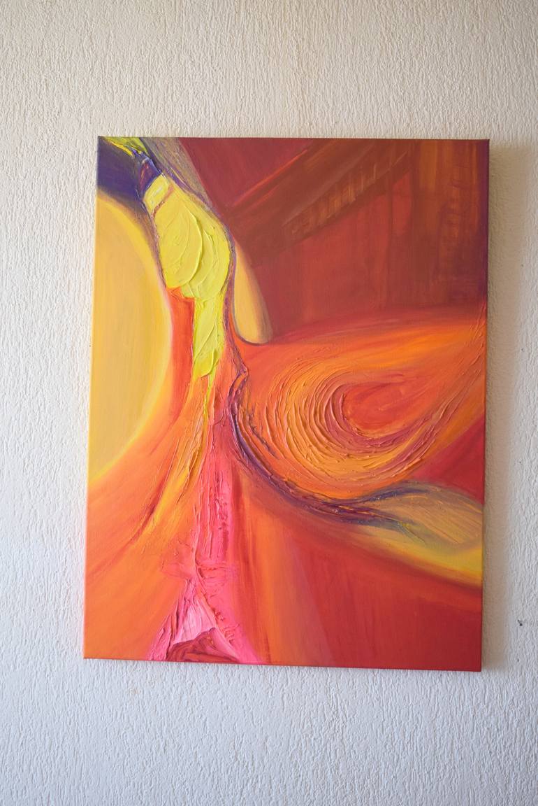 Original Modernism Abstract Painting by Gisela Zimmermann