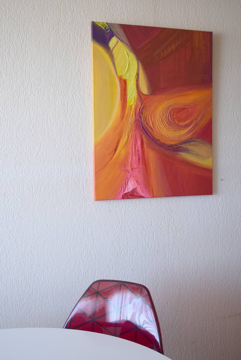 Original Modernism Abstract Painting by Gisela Zimmermann