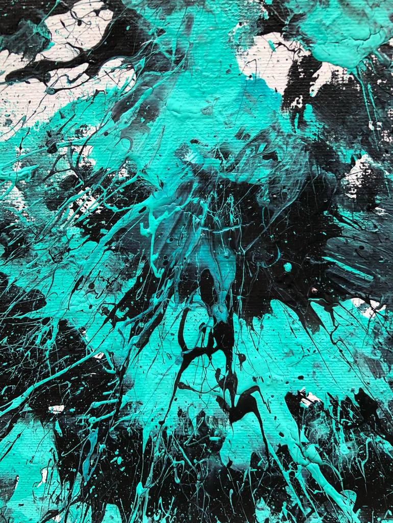 Original Abstract Expressionism Abstract Painting by Adam Zafrian