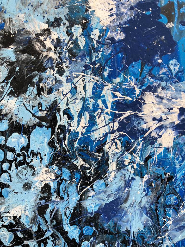 Original Abstract Expressionism Abstract Painting by Adam Zafrian