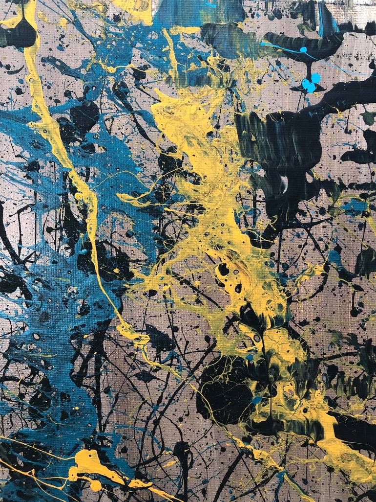 Original Abstract Expressionism Abstract Painting by Adam Zafrian