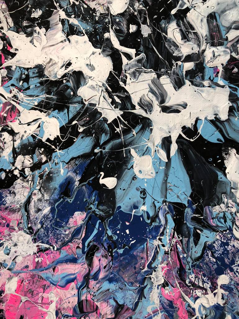 Original Abstract Expressionism Abstract Painting by Adam Zafrian