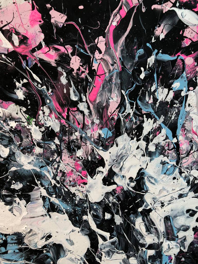 Original Abstract Expressionism Abstract Painting by Adam Zafrian