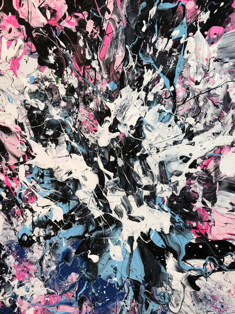 Original Abstract Expressionism Abstract Painting by Adam Zafrian