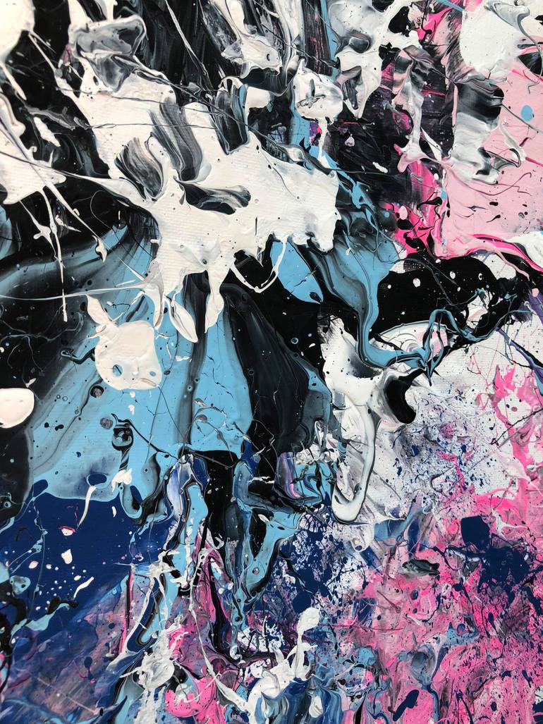 Original Abstract Expressionism Abstract Painting by Adam Zafrian