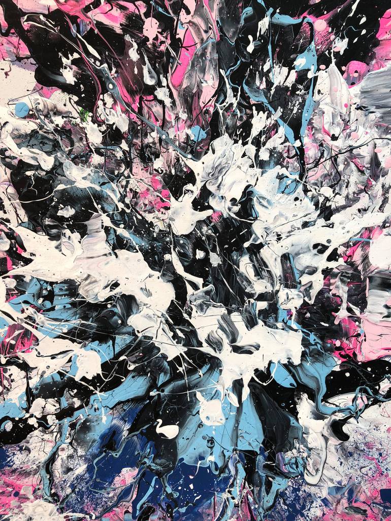 Original Abstract Expressionism Abstract Painting by Adam Zafrian