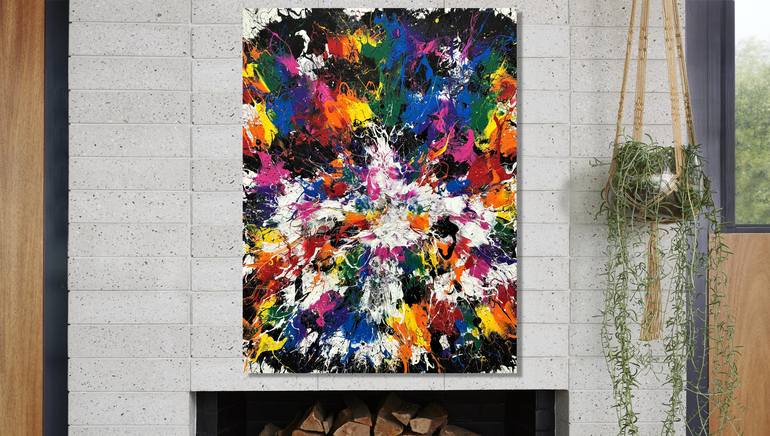 Original Abstract Expressionism Abstract Painting by Adam Zafrian