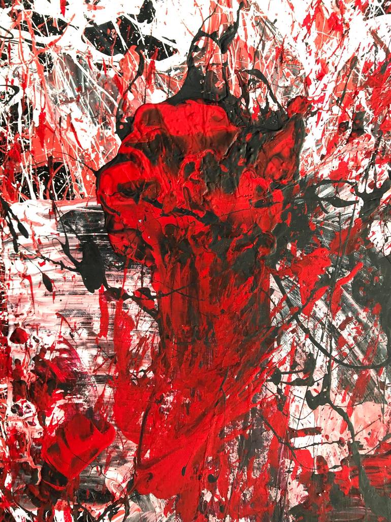 Original Abstract Expressionism Abstract Painting by Adam Zafrian