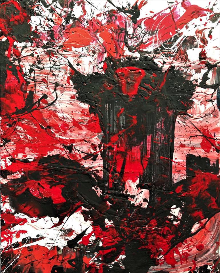 Original Abstract Expressionism Abstract Painting by Adam Zafrian