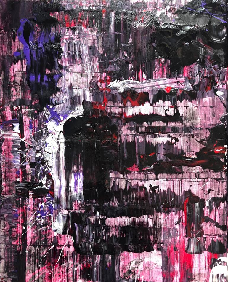 Original Abstract Expressionism Abstract Painting by Adam Zafrian