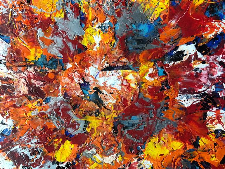 Original Abstract Painting by Adam Zafrian