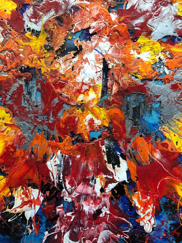 Original Abstract Painting by Adam Zafrian