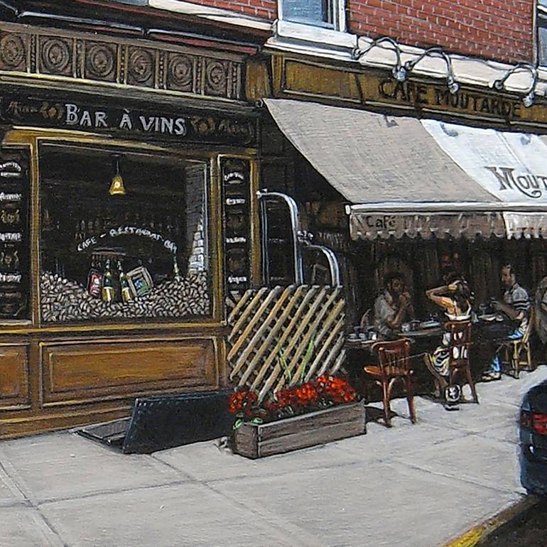 Original Figurative Cities Painting by Ted Papoulas