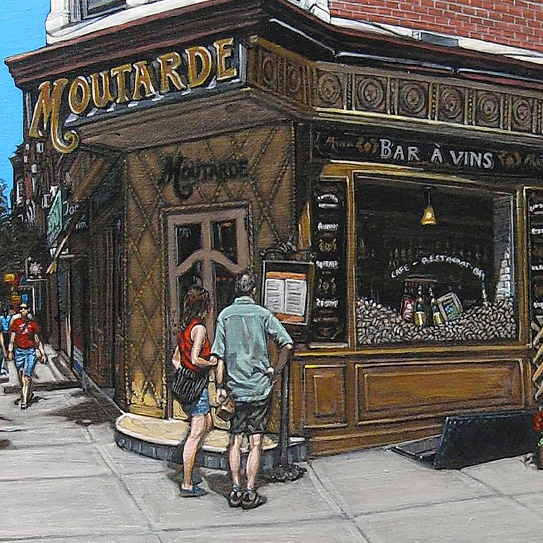 Original Figurative Cities Painting by Ted Papoulas
