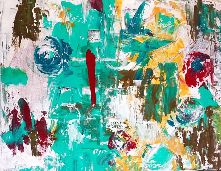 Original Modern Abstract Painting by Noora Elkoussy