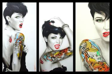 Print of Modern Celebrity Paintings by Christian Chapman Art