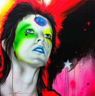 Original Abstract Celebrity Paintings by Christian Chapman Art