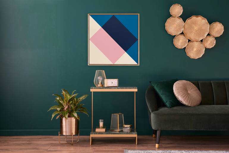 Original Geometric Abstract Painting by Liam Roberts