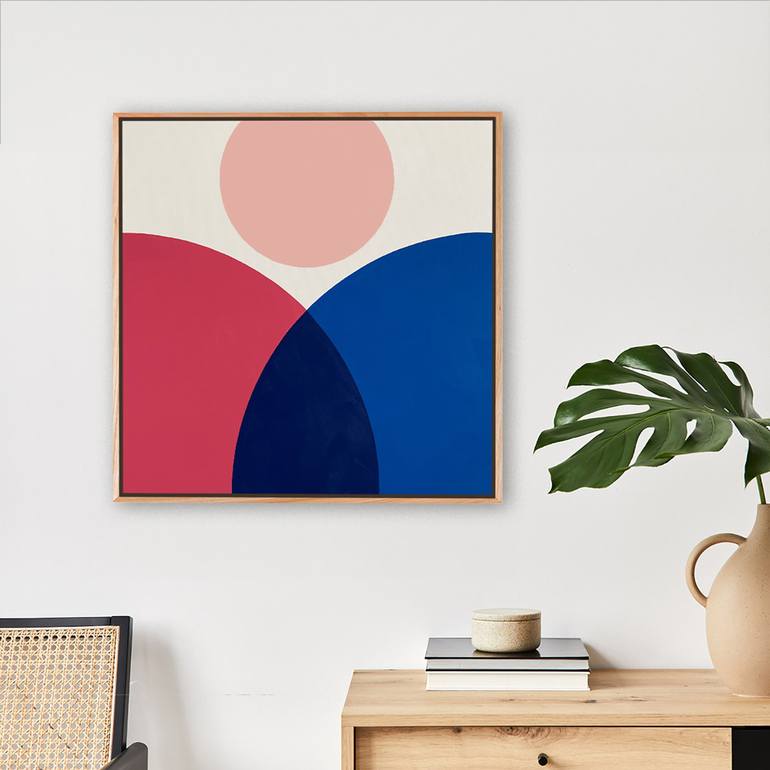 Original Bauhaus Abstract Painting by Liam Roberts