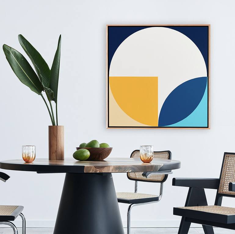 Original Geometric Abstract Painting by Liam Roberts