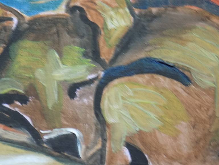 Original Expressionism Animal Painting by Tara Stephanos