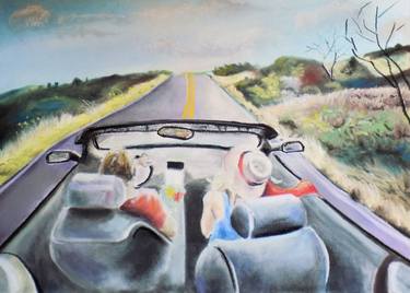 Print of Impressionism Automobile Paintings by Tara Stephanos