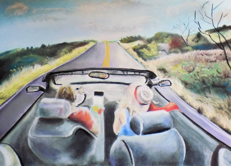 Out for a Sunday Drive Painting by Tara Stephanos Saatchi Art