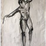 Nude 65*50cm Ink Stone Black by Claire ADB