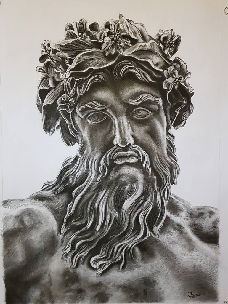 Zeus Drawing by Tiaan Jordaan Saatchi Art